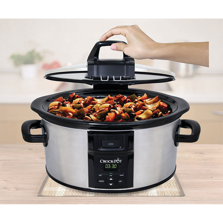 Crockpot 6 Qt. Lift & Serve Slow Cooker Stainless Steel & Reviews